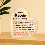 Gifts For Best Friend Bestie Friendship Gift Acrylic Heart Gifts For Best Friend Bestie Friendship Gift Acrylic Heart