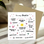 Bestie Card For Best Friend Birthday Cards For Friends Christmas Bestie Card For Best Friend Birthday Cards For Friends Christmas