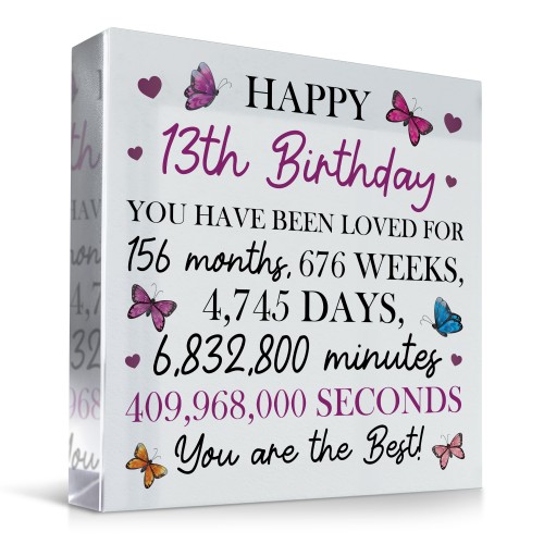 Happy 13th Birthday Gift For Daughter Granddaughter Niece Sister Happy 13th Birthday Gift For Daughter Granddaughter Niece Sister