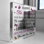 Happy 13th Birthday Gift For Daughter Granddaughter Niece Sister Happy 13th Birthday Gift For Daughter Granddaughter Niece Sister