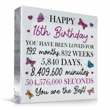 Happy 16th Birthday Gift For Daughter Granddaughter Niece Sister
