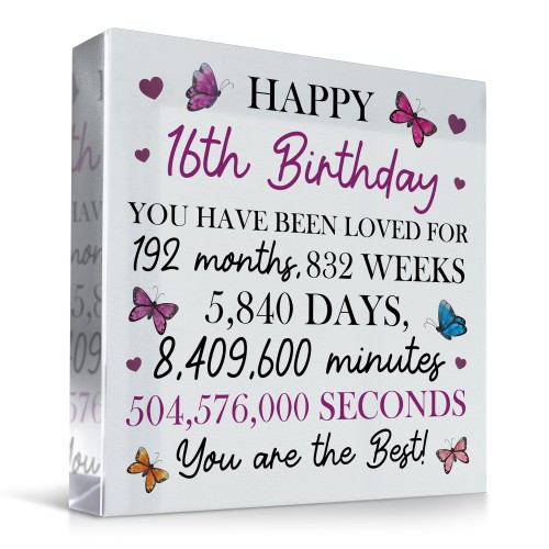 Happy 16th Birthday Gift For Daughter Granddaughter Niece Sister Happy 16th Birthday Gift For Daughter Granddaughter Niece Sister