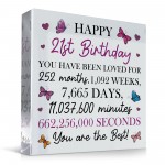 Happy 21st Birthday Gift For Daughter Granddaughter Niece Sister