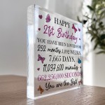 Happy 21st Birthday Gift For Daughter Granddaughter Niece Sister