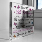 Happy 21st Birthday Gift For Daughter Granddaughter Niece Sister