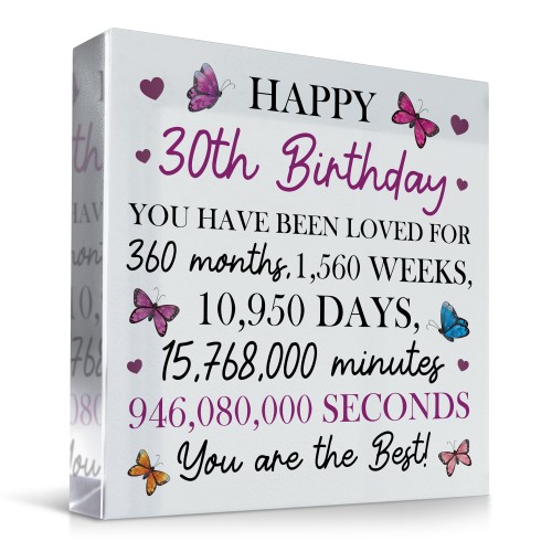 Happy 30th Birthday Gift For Daughter Auntie Sister Best Friend 