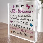 Happy 30th Birthday Gift For Daughter Auntie Sister Best Friend 
