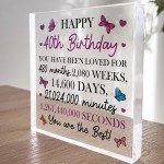 Happy 40th Birthday Gift For Daughter Auntie Sister Best Friend 