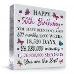 Happy 50th Birthday Gift For Daughter Auntie Sister Best Friend