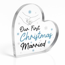 First Christmas Married Gift For Couple Mr And Mrs Husband Wife