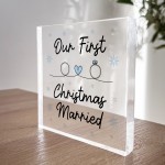 Our 1st Christmas Married Gift For Couple Mr Mrs Husband Wife