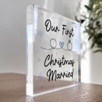 Our 1st Christmas Married Gift For Couple Mr Mrs Husband Wife
