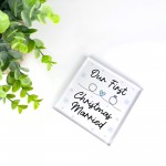 Our 1st Christmas Married Gift For Couple Mr Mrs Husband Wife