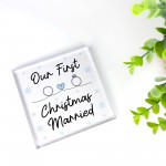 Our 1st Christmas Married Gift For Couple Mr Mrs Husband Wife
