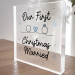 Our 1st Christmas Married Gift For Couple Mr Mrs Husband Wife