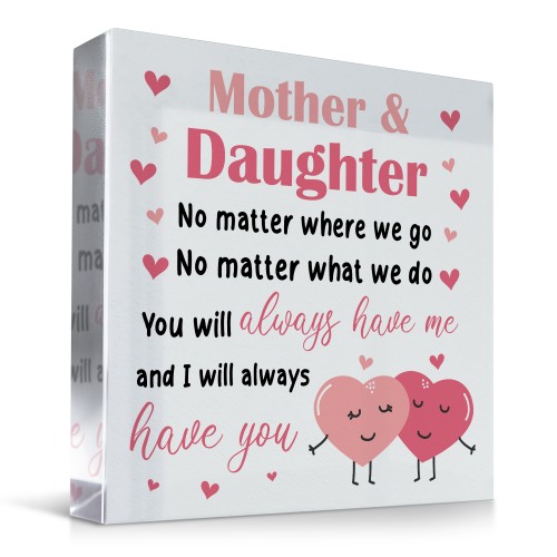 Mother Daughter Gift Mum Gifts For Birthday Christmas Thank You