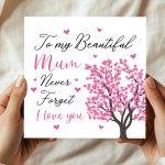 Beautiful Mum Greetings Card For Birthday Christmas Mothers Day 
