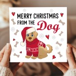 Merry Christmas From The Dog Card Novelty Dogs Christmas Xmas Merry Christmas From The Dog Card Novelty Dogs Christmas Xmas