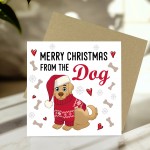Merry Christmas From The Dog Card Novelty Dogs Christmas Xmas Merry Christmas From The Dog Card Novelty Dogs Christmas Xmas
