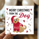 Merry Christmas From The Dog Card Novelty Dogs Christmas Xmas Merry Christmas From The Dog Card Novelty Dogs Christmas Xmas