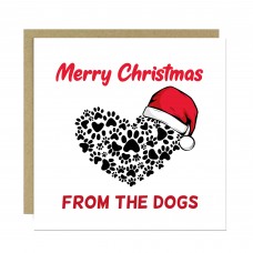 Merry Christmas From The Dog Card Funny Dog Christmas Xmas Cards