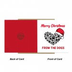 Merry Christmas From The Dog Card Funny Dog Christmas Xmas Cards