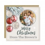 Personalised Merry Christmas Card For Friends and Family Seasons