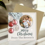 Personalised Merry Christmas Card For Friends and Family Seasons