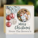 Personalised Merry Christmas Card For Friends and Family Seasons
