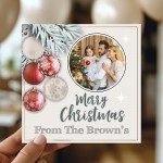 Personalised Merry Christmas Card For Friends and Family Seasons
