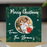 Personalised Family Christmas Card Custom Photo Greetings Card