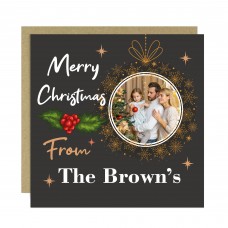 Christmas Personalised Photo Card For Friends and Family