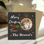 Christmas Personalised Photo Card For Friends and Family