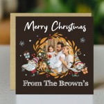 Personalised Merry Christmas Family Card Custom Photo Christmas 