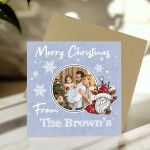 Merry Christmas Personalised Card For Friends or Family