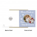 Merry Christmas Personalised Card For Friends or Family