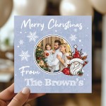 Merry Christmas Personalised Card For Friends or Family