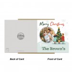 Merry Christmas Personalised Greetings Card For Friends Family