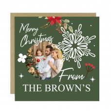 Family Christmas Personalised Photo Card For Friends or Family