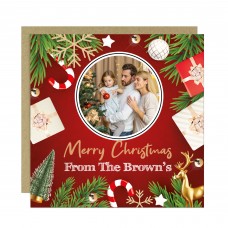 Personalised Christmas Xmas Card Your Custom Photo Xmas