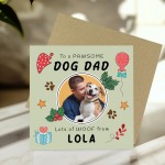 Personalised Card For Dad PAWESOME DOG DAD CARD Christmas Card Personalised Card For Dad PAWESOME DOG DAD CARD Christmas Card