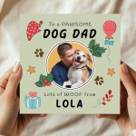 Personalised Card For Dad PAWESOME DOG DAD CARD Christmas Card Personalised Card For Dad PAWESOME DOG DAD CARD Christmas Card