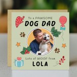 Personalised Card For Dad PAWESOME DOG DAD CARD Christmas Card Personalised Card For Dad PAWESOME DOG DAD CARD Christmas Card