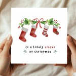 Merry Christmas Sister Card Special Christmas Greetings Card