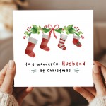 Merry Christmas Husband Card Special Christmas Greetings Card
