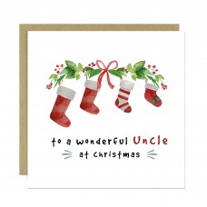 Merry Christmas Uncle Card Special Christmas Greetings Card