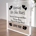 Gift For Auntie For Birthday Christmas Acrylic Plaque