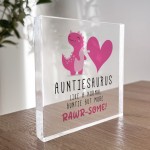 Funny Auntie Christmas Birthday Gifts from Niece Nephew Plaque Funny Auntie Christmas Birthday Gifts from Niece Nephew Plaque