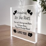 Beautiful Gift For Grandma Heart Plaque Grandma Are Like Stars