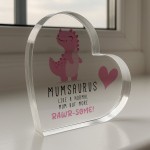 Funny Mum Birthday Gifts from Daughter Son Heart-Shaped Plaque Funny Mum Birthday Gifts from Daughter Son Heart-Shaped Plaque